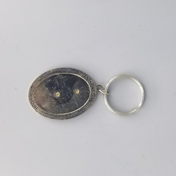 St. Anthonys Angels Graymoor 2 Tone Religious Keychain - Picture 4 of 5